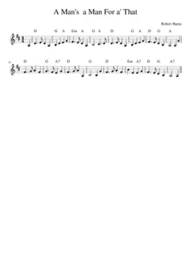 A Man's a Man For a' That