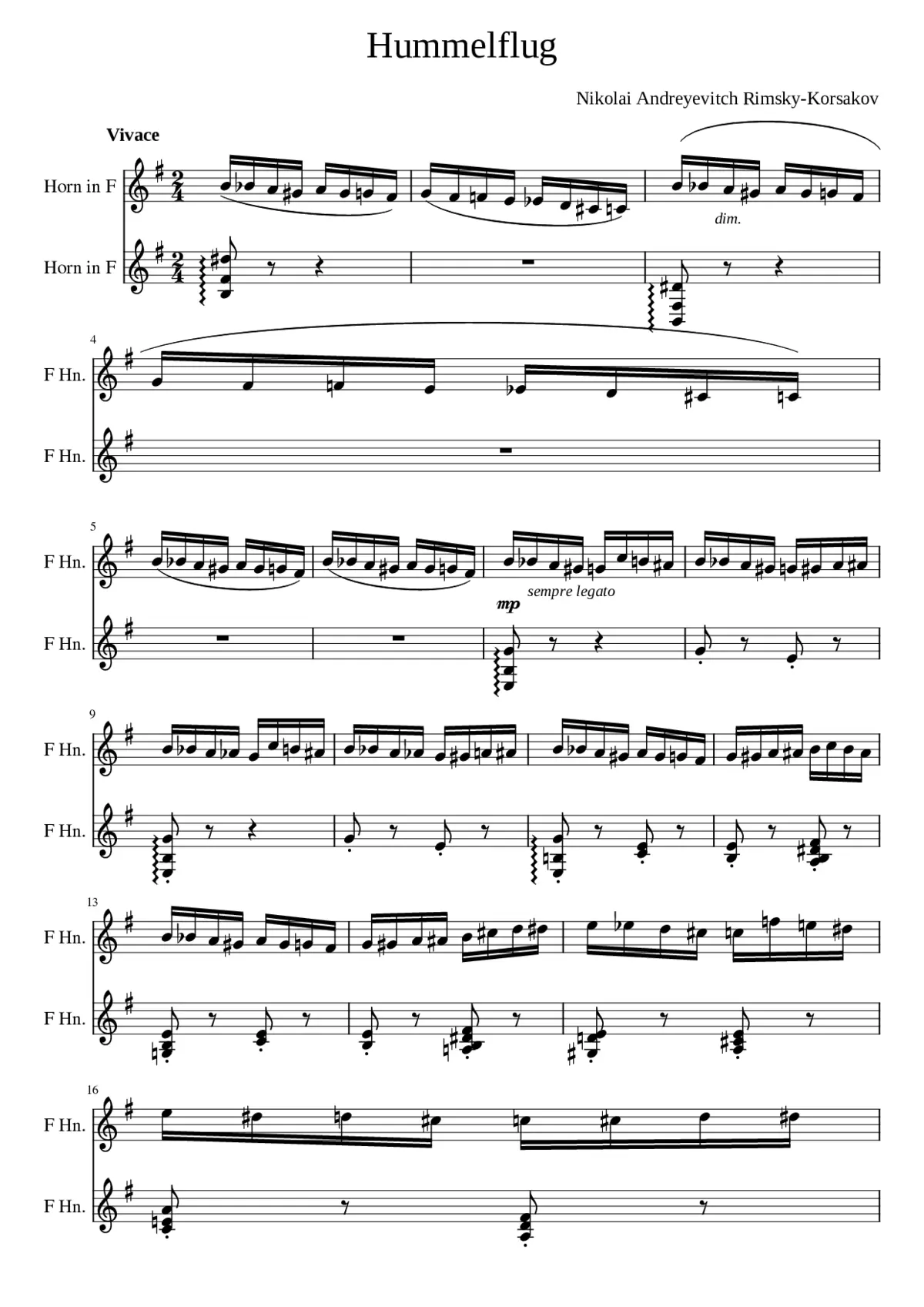 Flight of the Bumblebee - Page 1