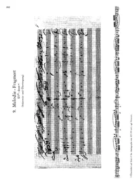 Melodie Fragment in B-flat major