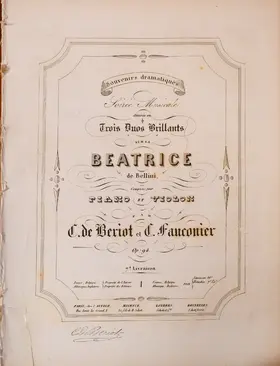 3 Duos Brillants sur la Beatrice de Bellini