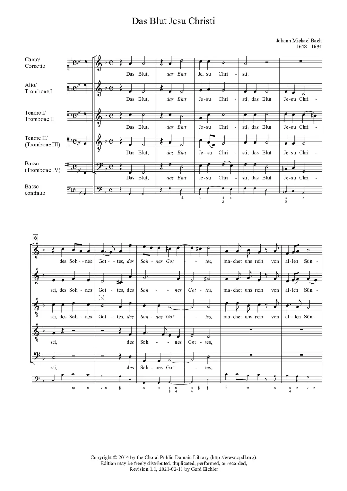 Das Blut Jesu Christi - Page 1