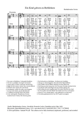 Ein Kind geborn zu Bethlehem