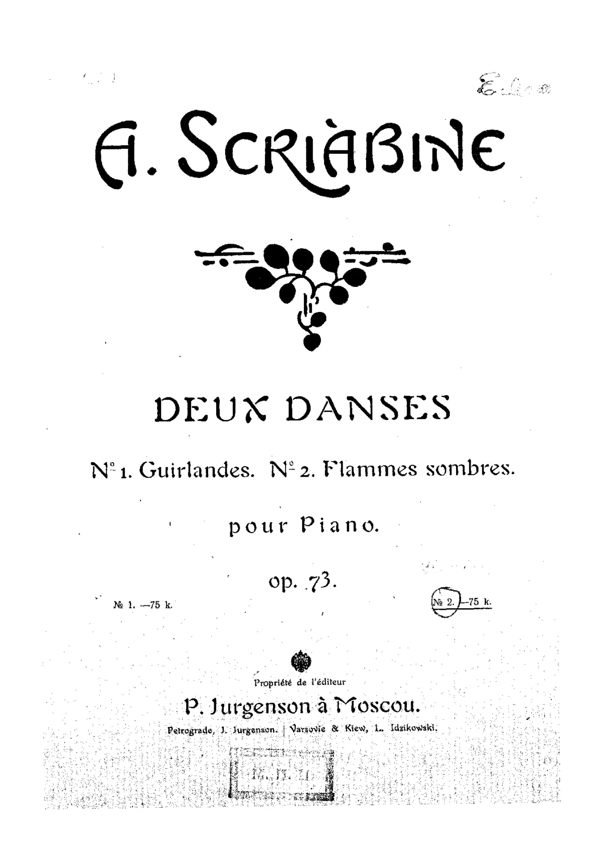 2 Danses - Page 1