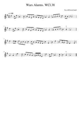 Wars Alarms. WCl.38