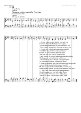 O come to the merciful Saviour