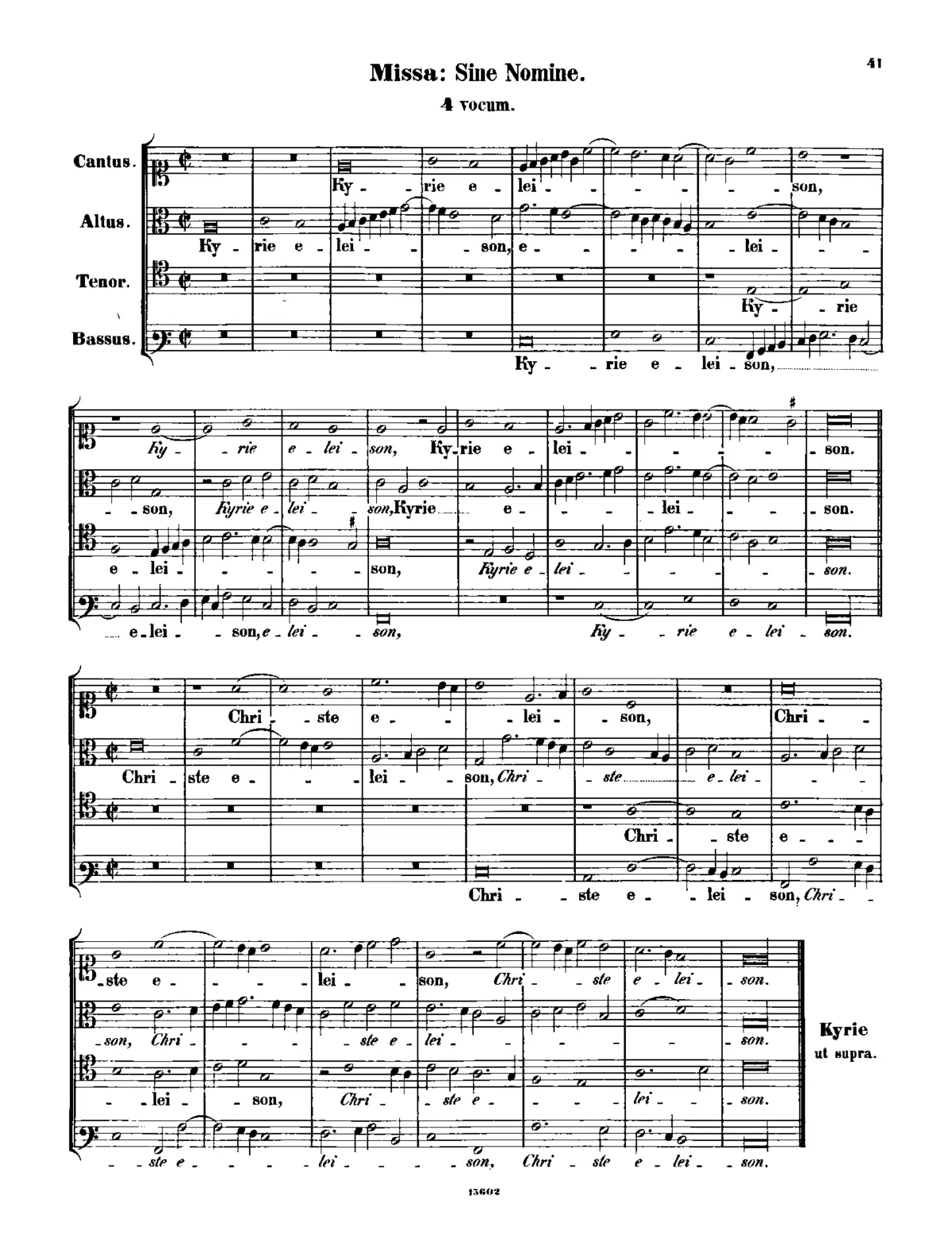 Missa sine nomine - Page 1