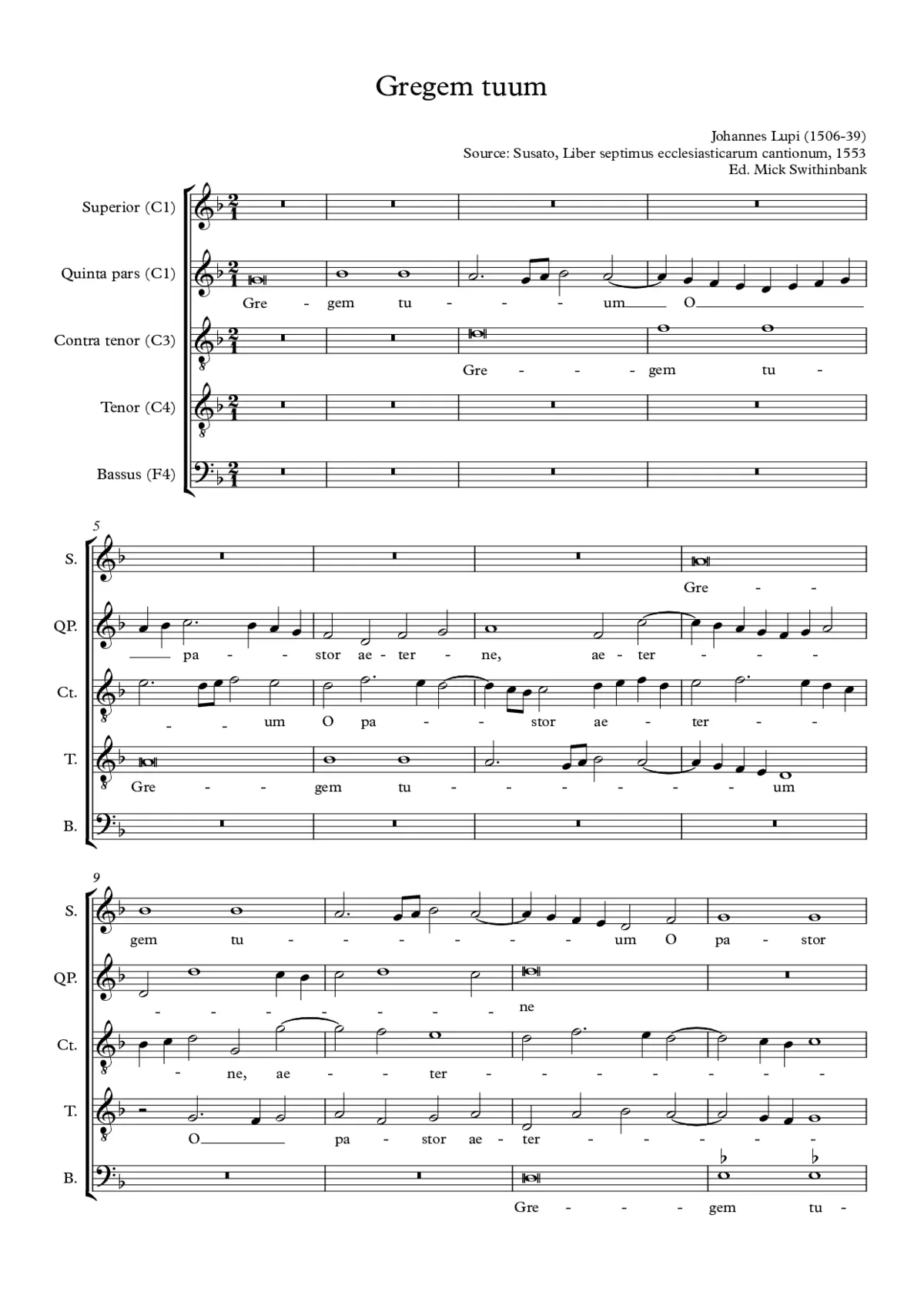 Gregem tuum - Page 1