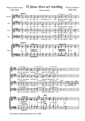 O Jesus, thou art standing