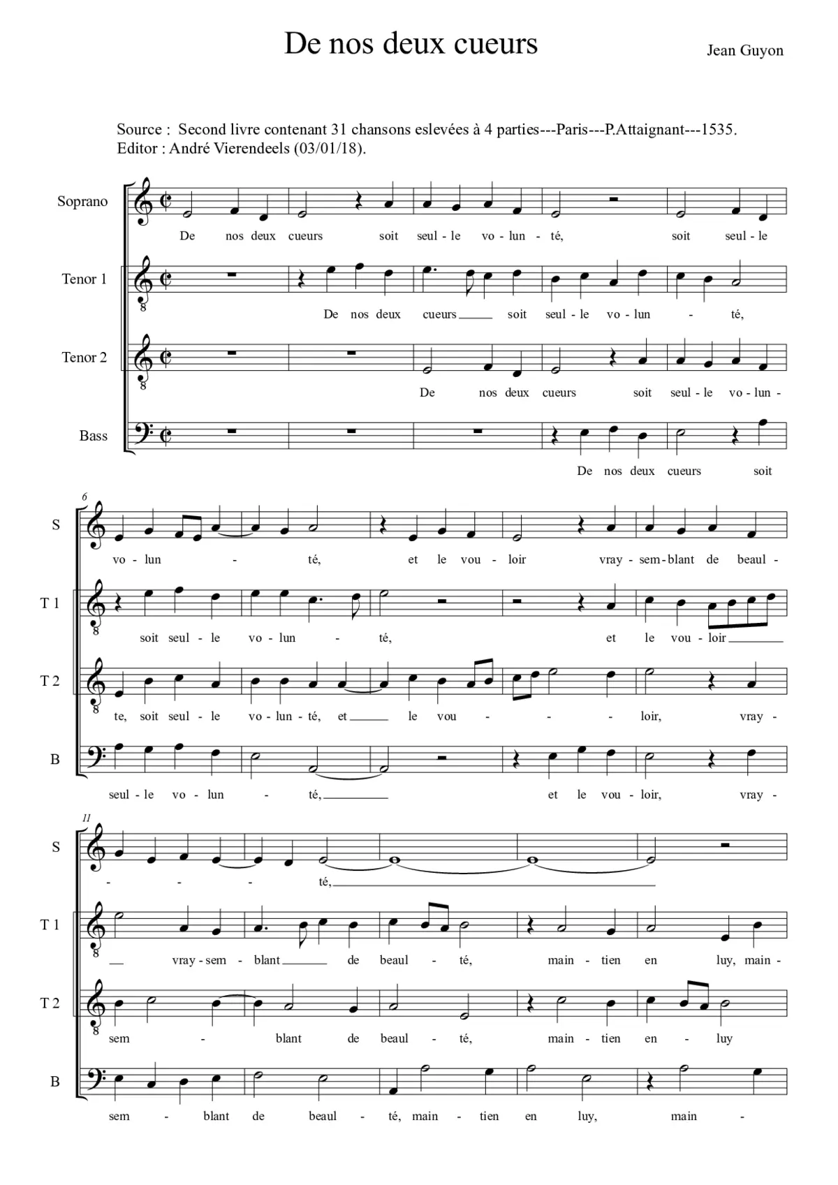 De nos deux cueurs - Page 1