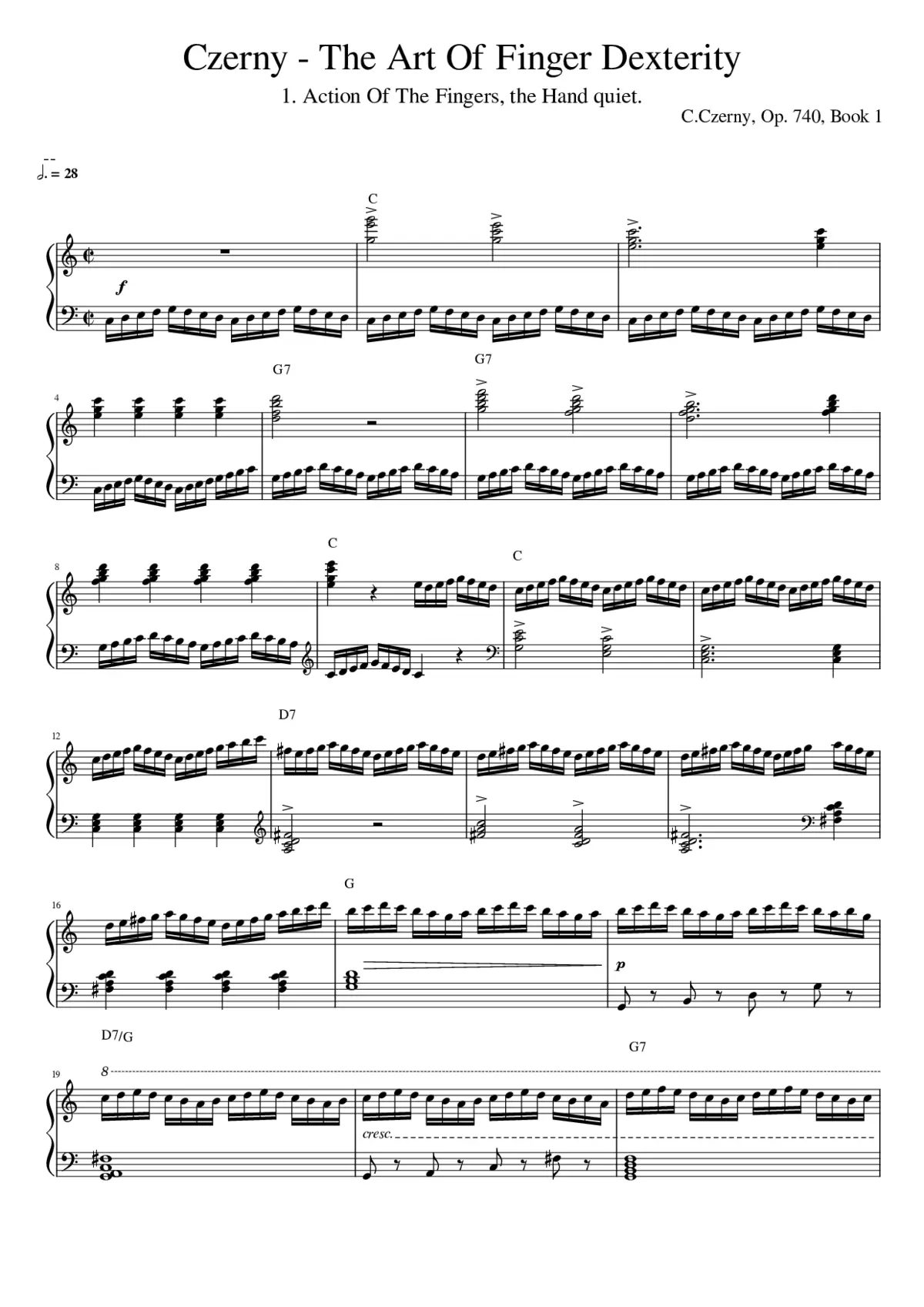The Art of Finger Dexterity Op.740 - Page 1