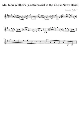 Mr. John Walker's (Contrabassist in the Castle Newe Band)
