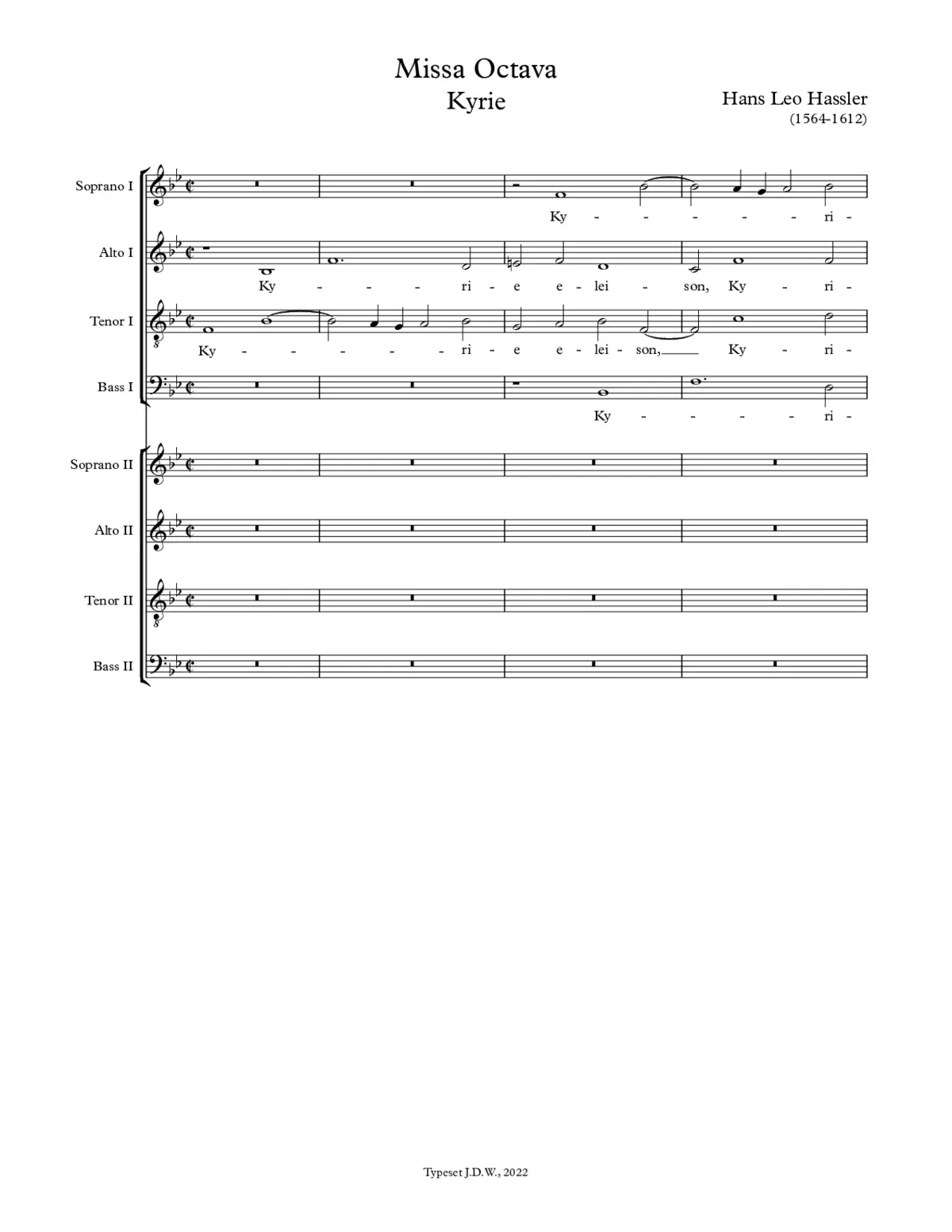 Missa Octava - Page 1