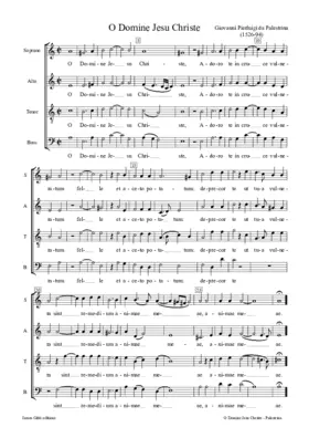 O Domine Jesu Christe a 4