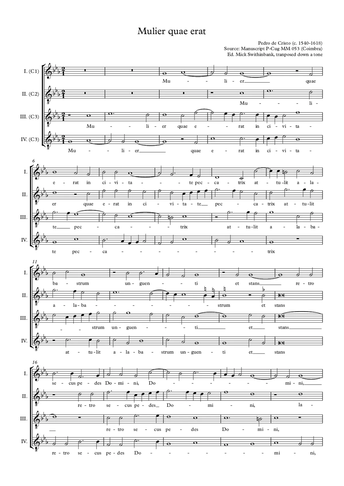 Mulier quae erat in civitate - Page 1