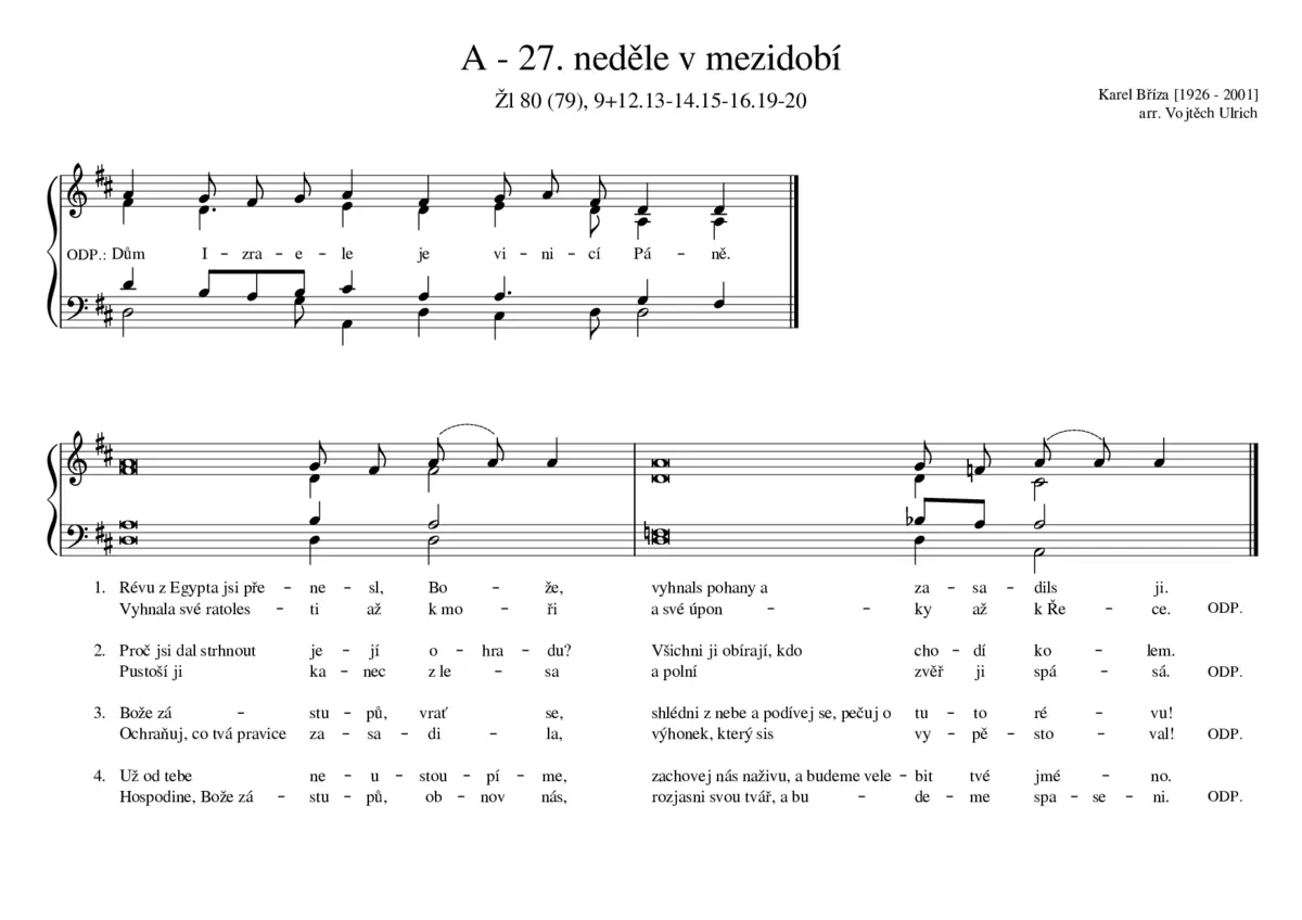 A - 27. neděle v mezidobí - Page 1