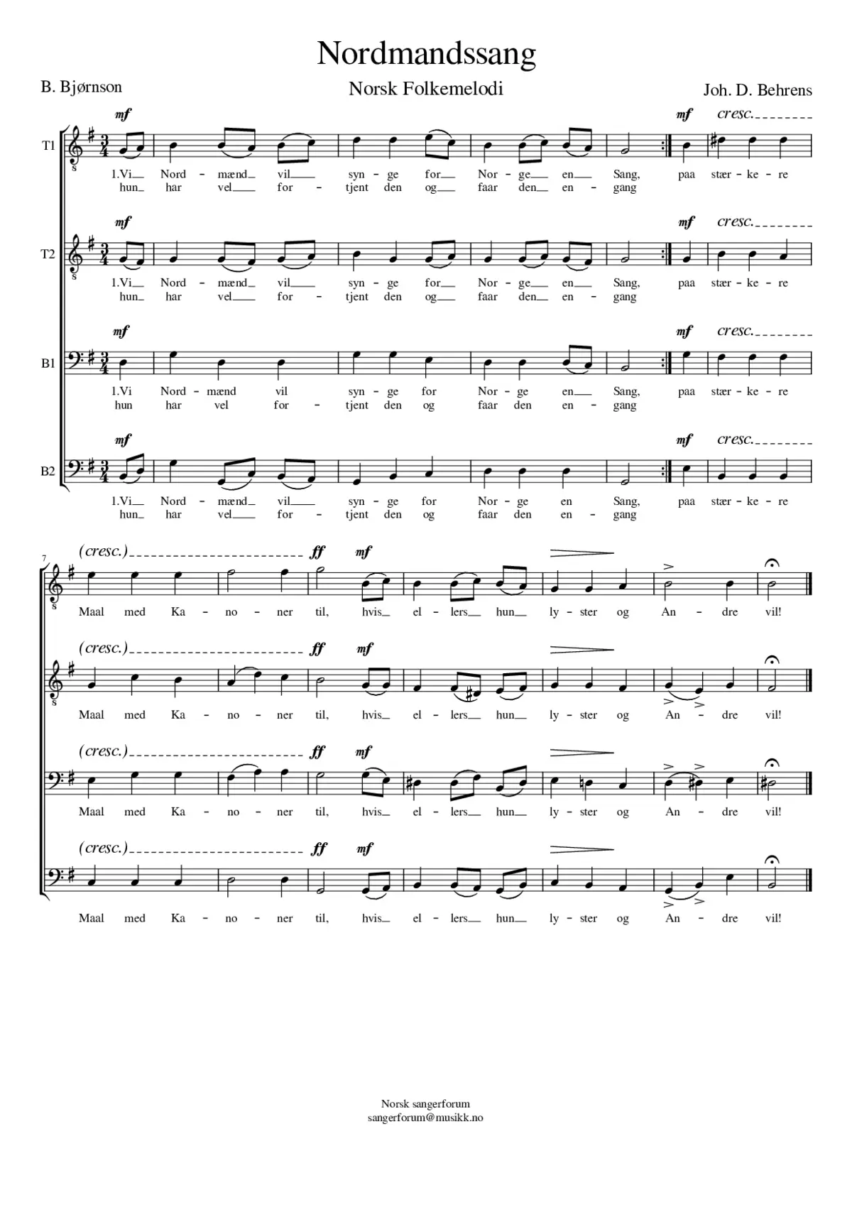 Nordmandssang - Page 1