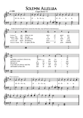 Solemn Alleluia