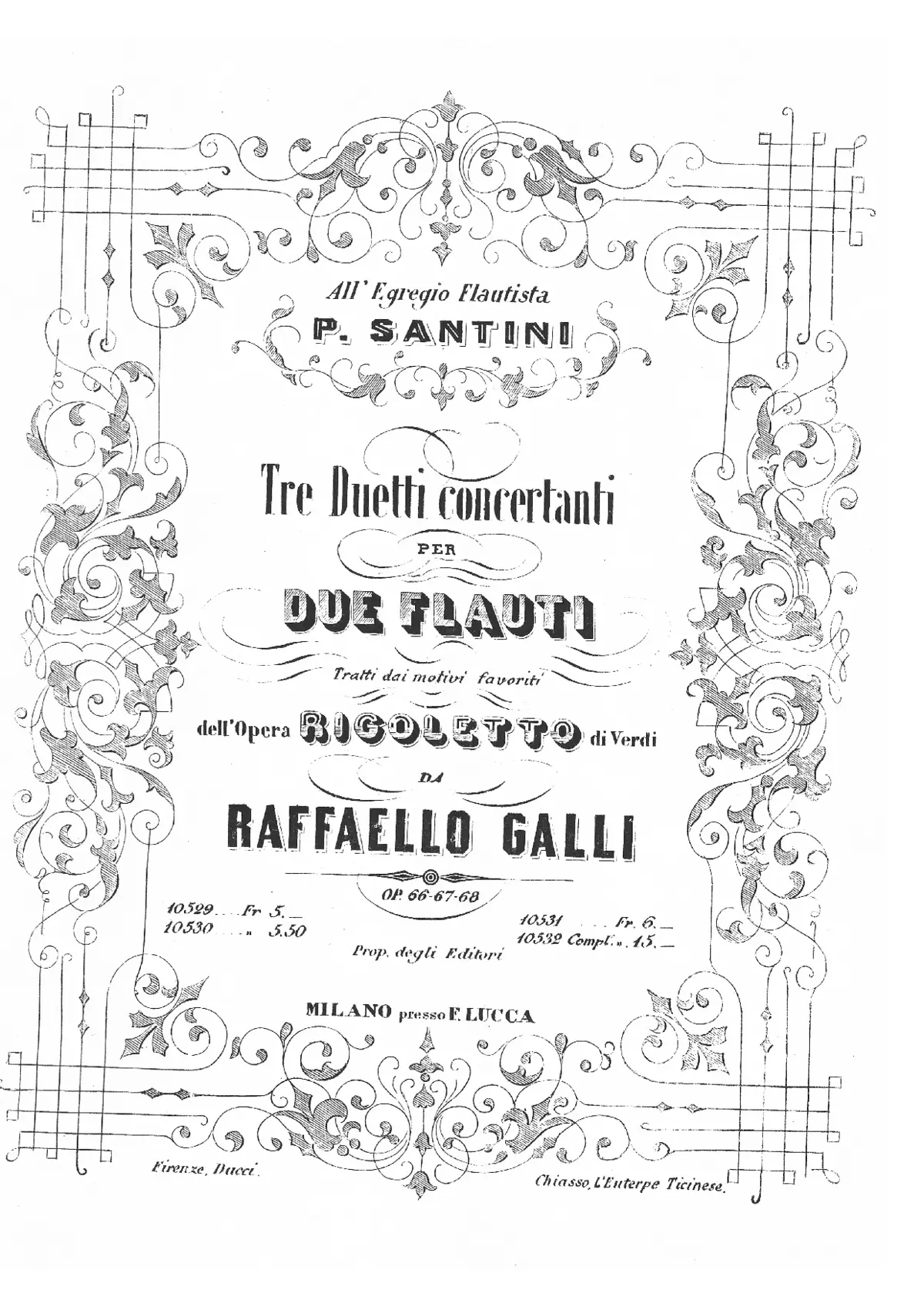 3 Duetti concertanti - Rigoletto - Page 1