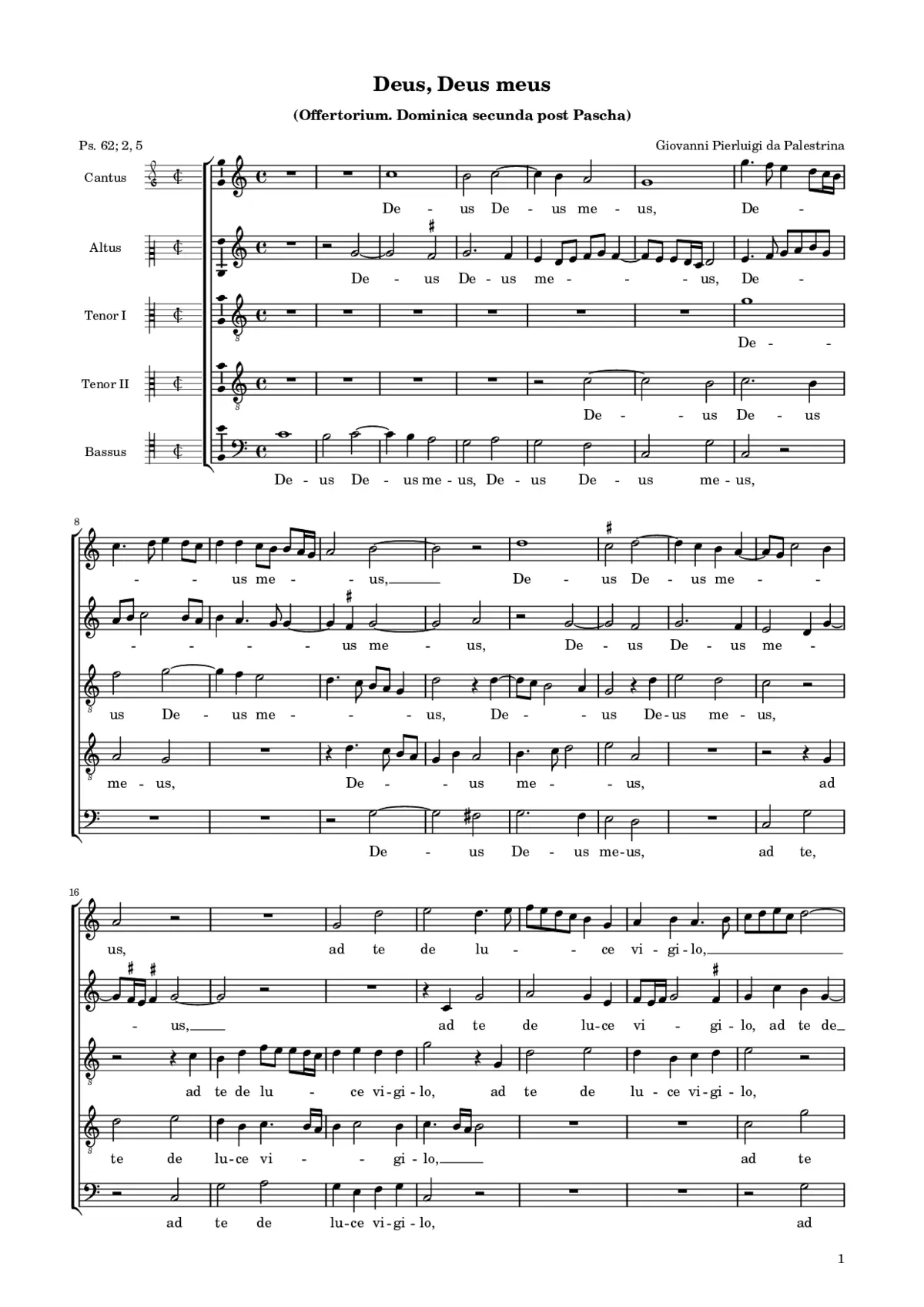 Deus, Deus meus - Page 1
