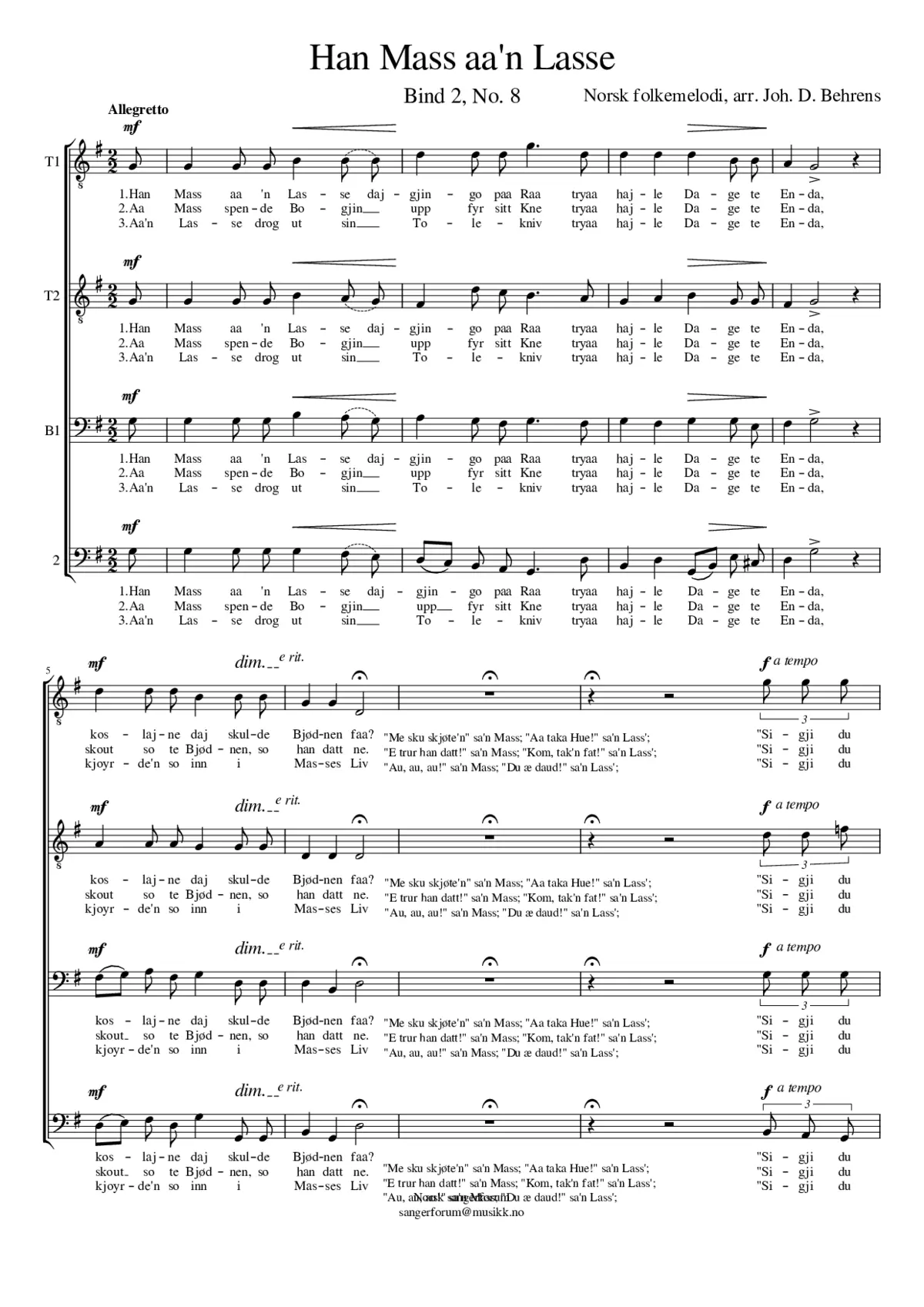 Han Mass aa'n Lasse - Page 1