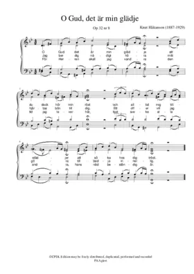 O Gud, det är min glädje