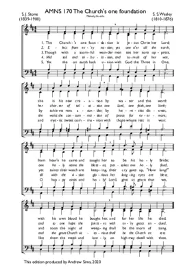 The Church's one foundation