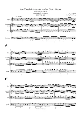 Aus Zion bricht an der schöne Glanz Gottes