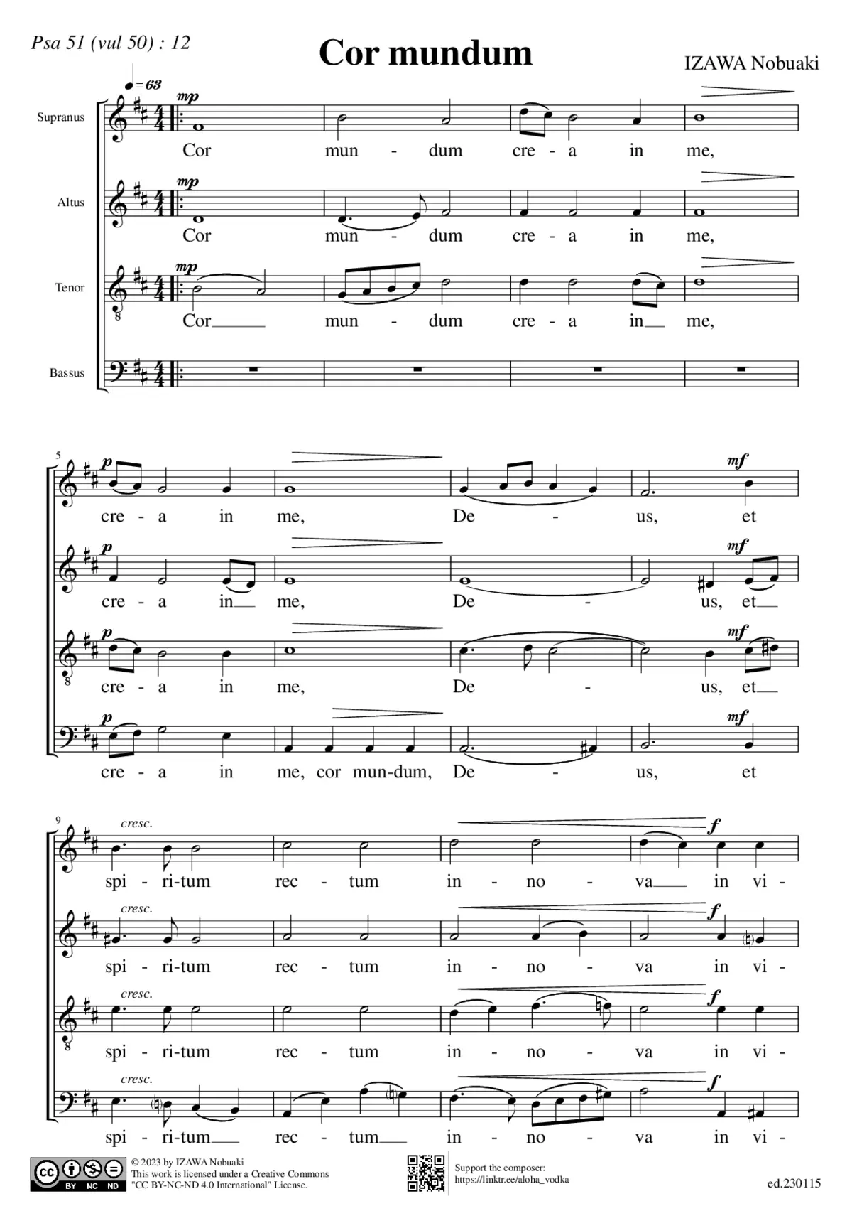 Cor mundum - Page 1