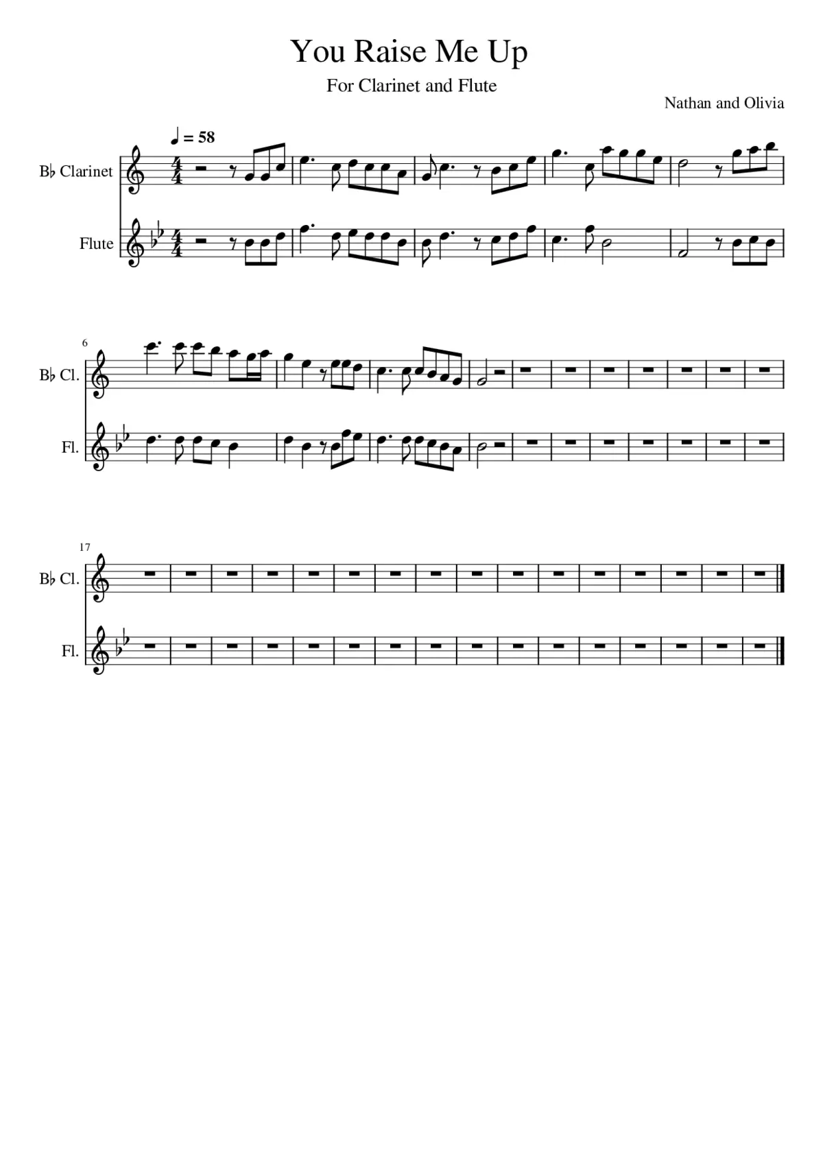 you raise me up - Page 1