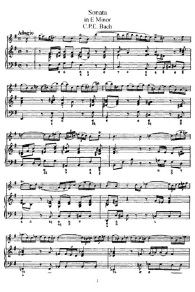 Flute Sonata in E minor