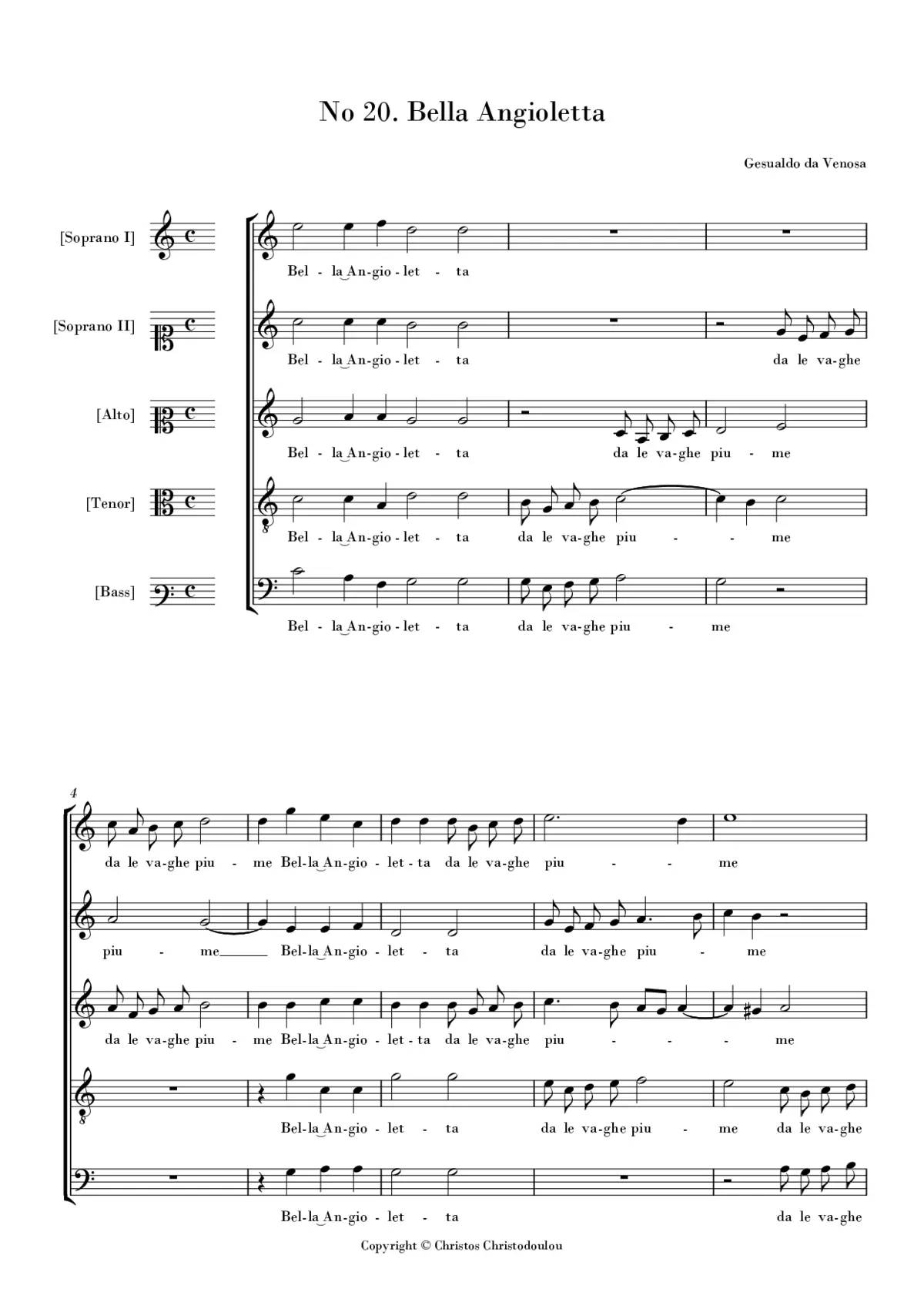 Bella Angioletta - Page 1