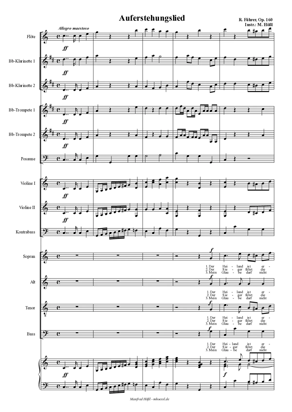 Auferstehungslied - Page 1