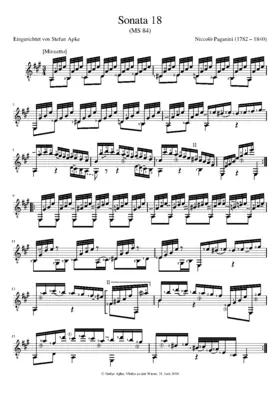 Guitar Sonata in A major