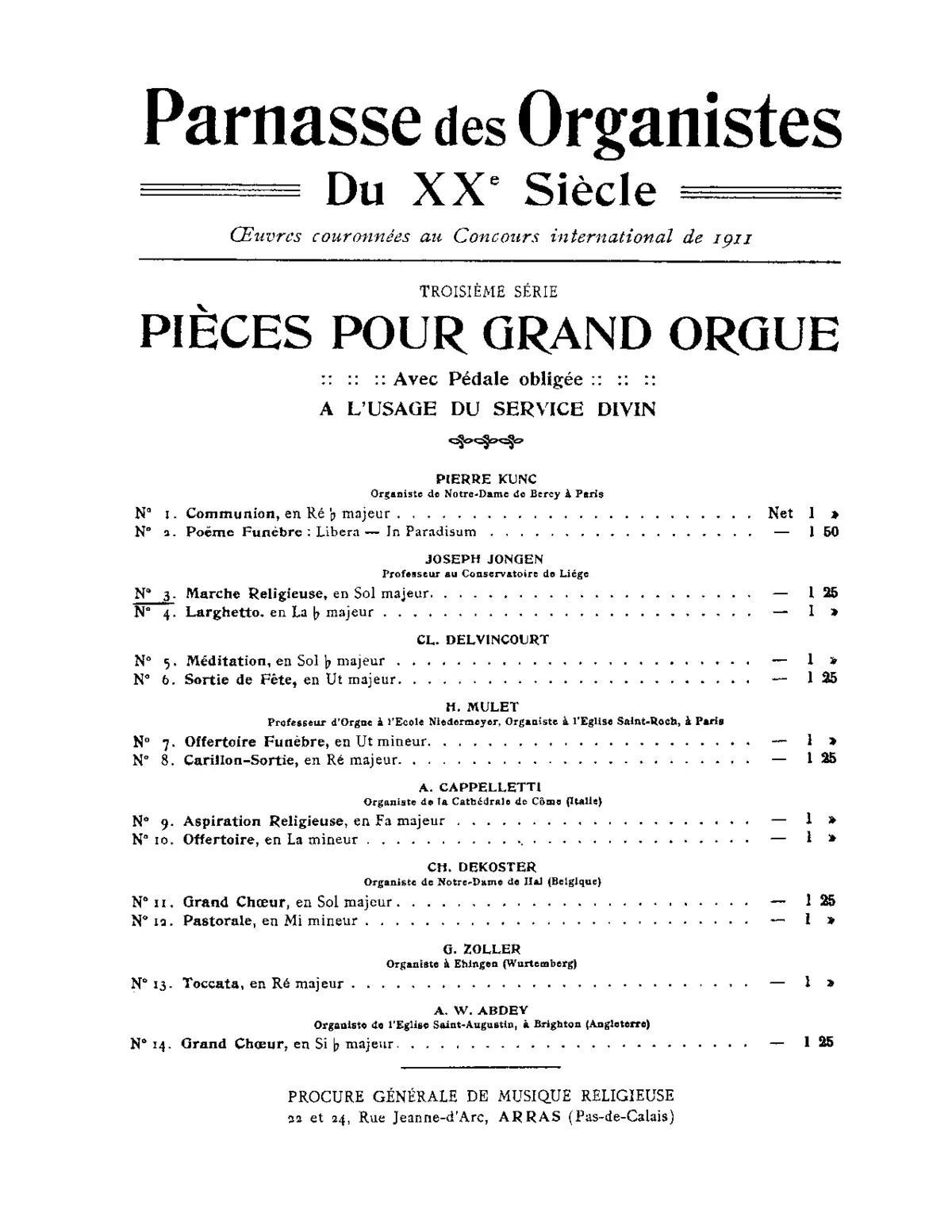 2 Pièces pour orgue - Page 1