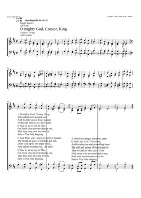 O mighty god creator king