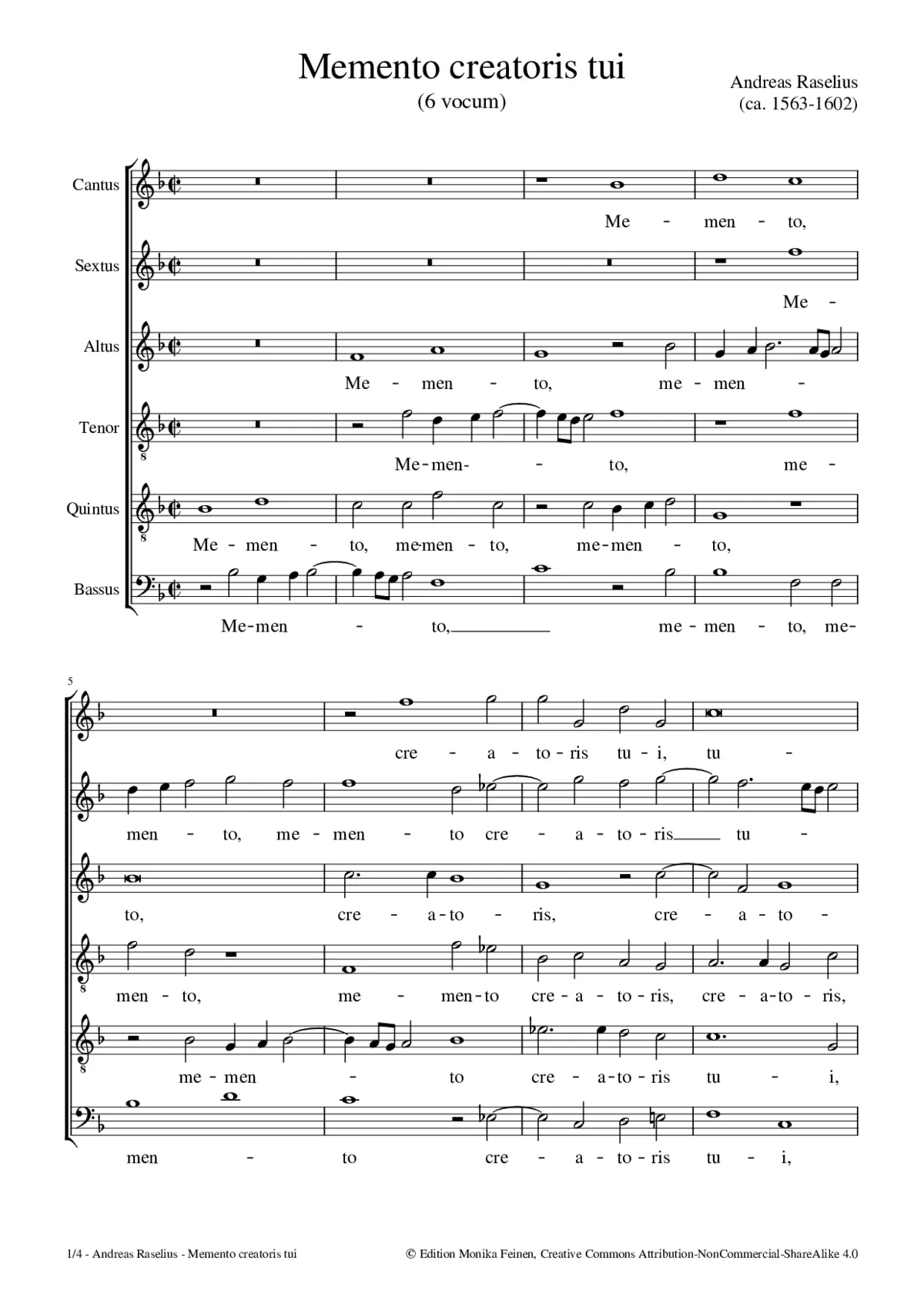 Memento creatoris tui - Page 1