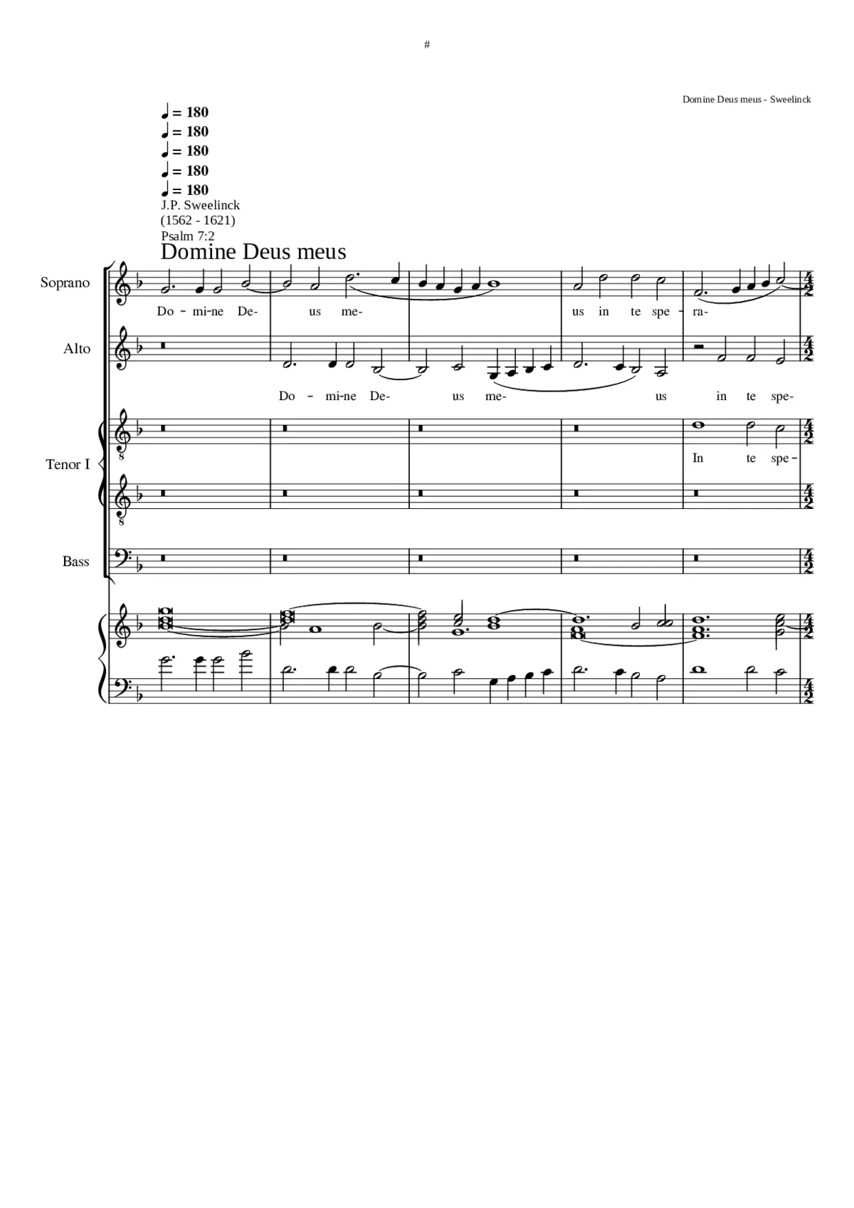 Domine Deus meus - Page 1