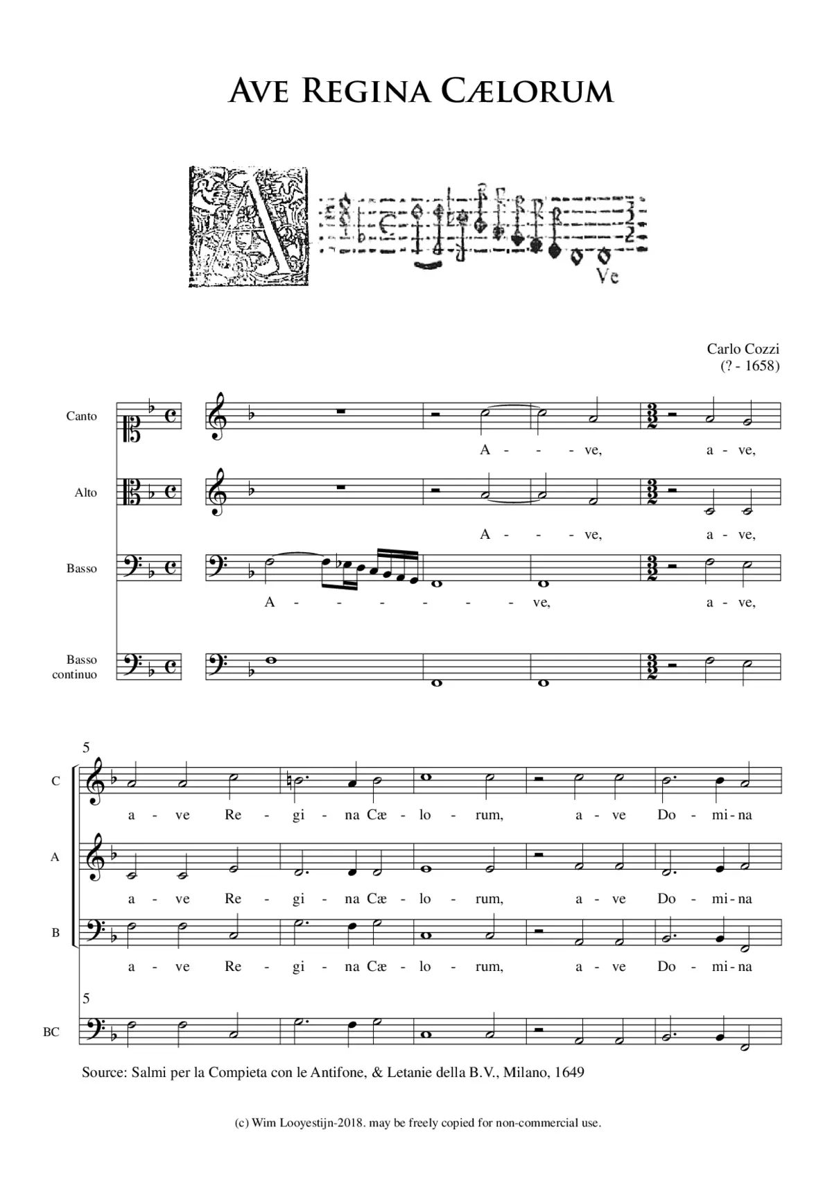 Ave Regina Caelorum - Page 1