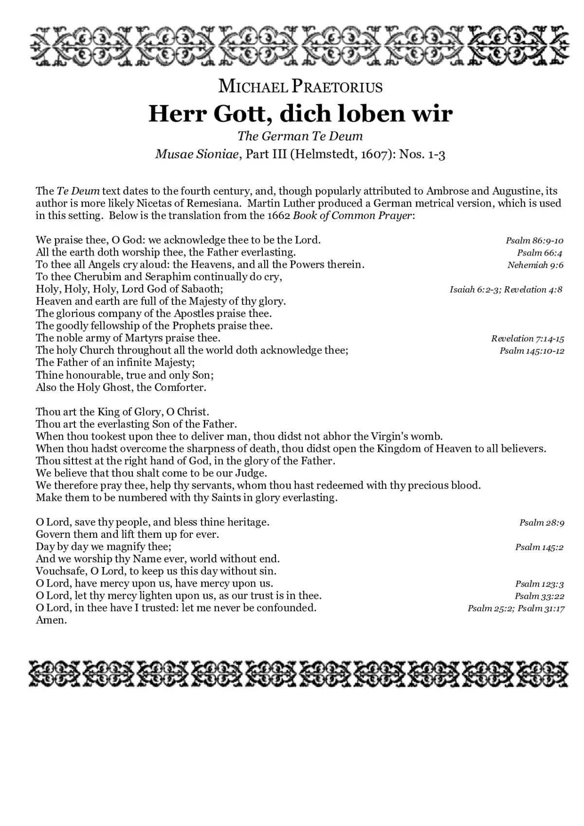 Herr Gott, dich loben wir - Page 1