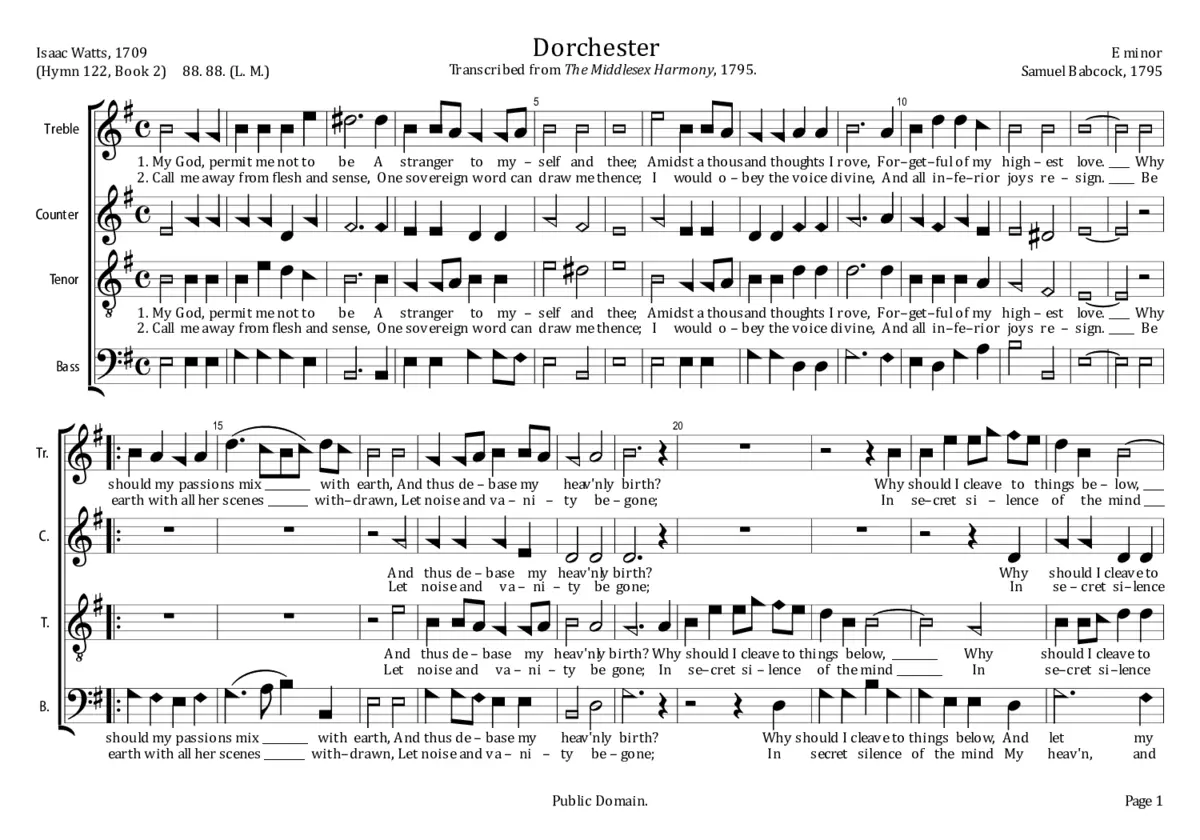 Dorchester - Page 1