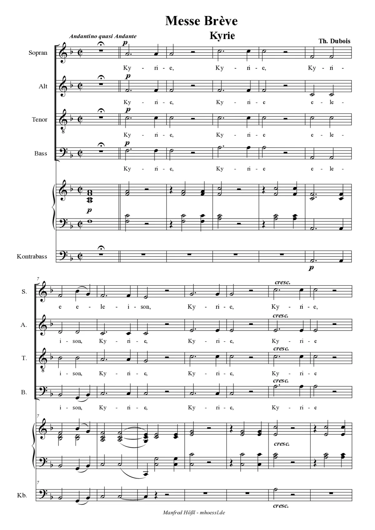 Messe brève a 4 - Page 1
