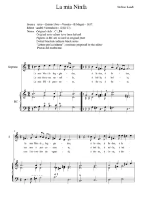 La mia ninfa leggiadra