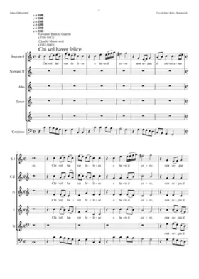 Chi vol haver felice e lieto il core SV 162