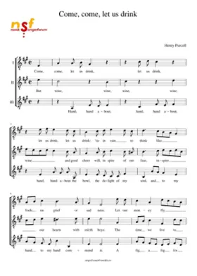 Come come let us drink