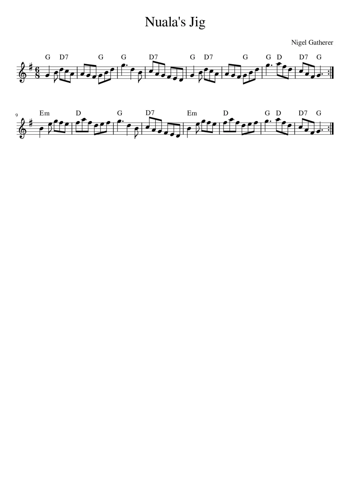 Nuala's Jig - Page 1