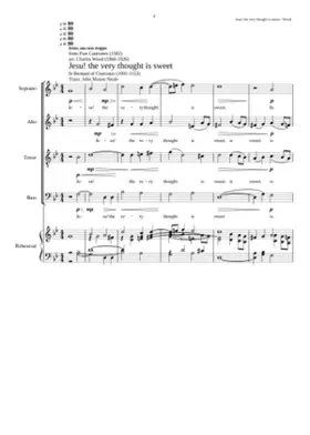 Jesu the very thought is sweet