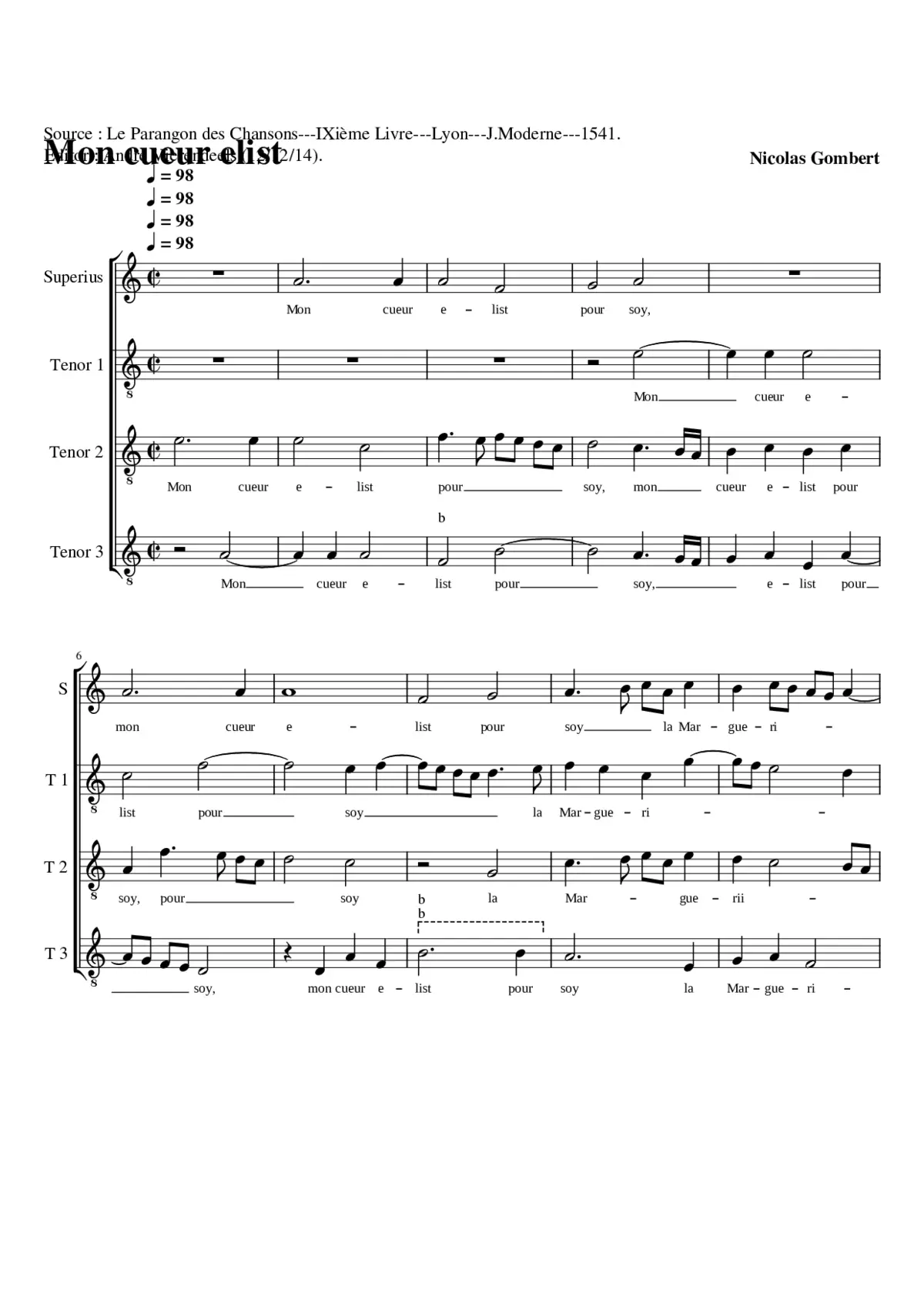 Mon cueur elist - Page 1