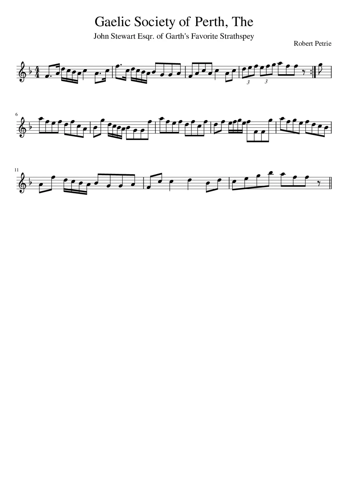 The Gaelic Society of Perth - Page 1