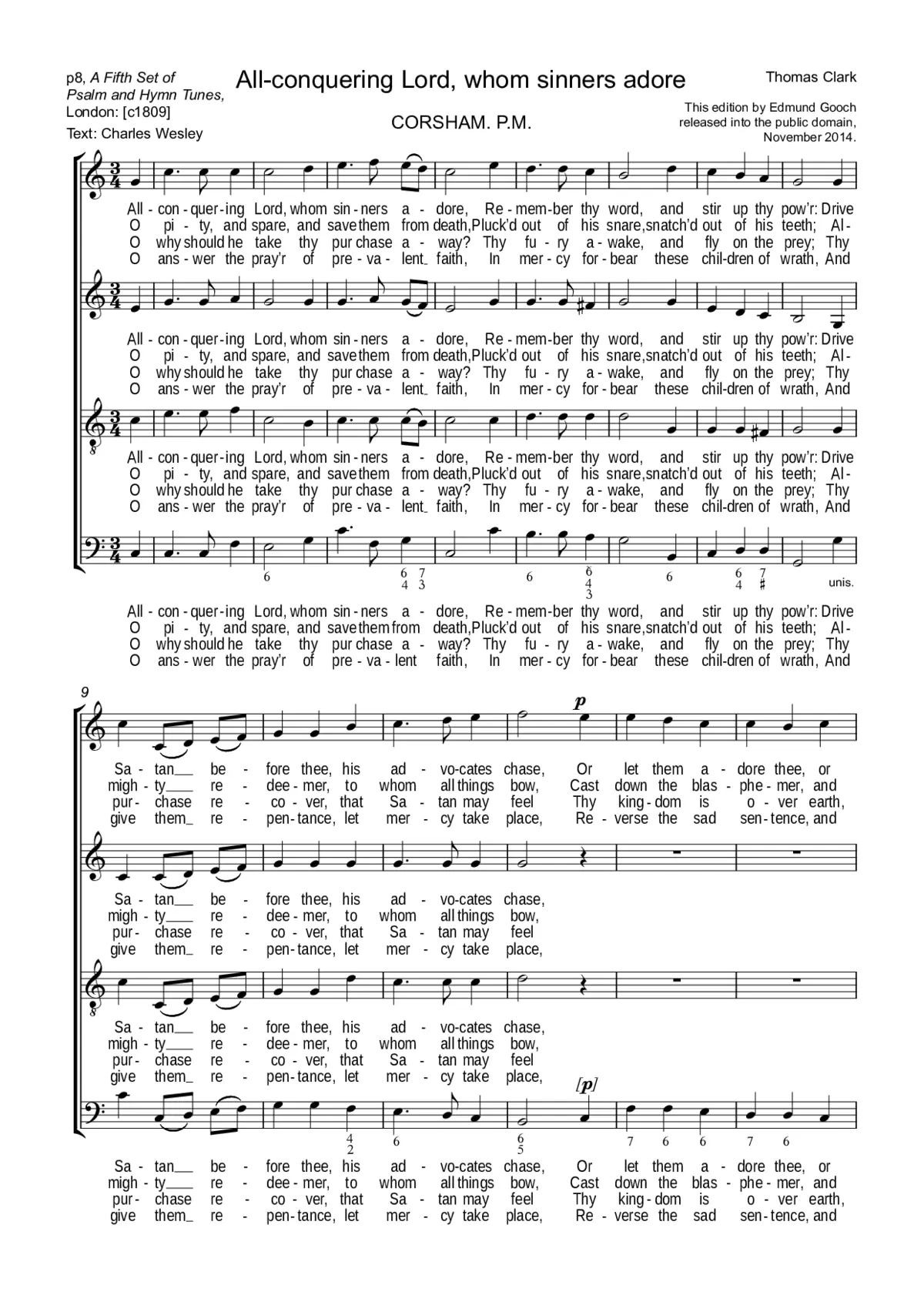 All-conquering Lord, whom sinners adore - Page 1