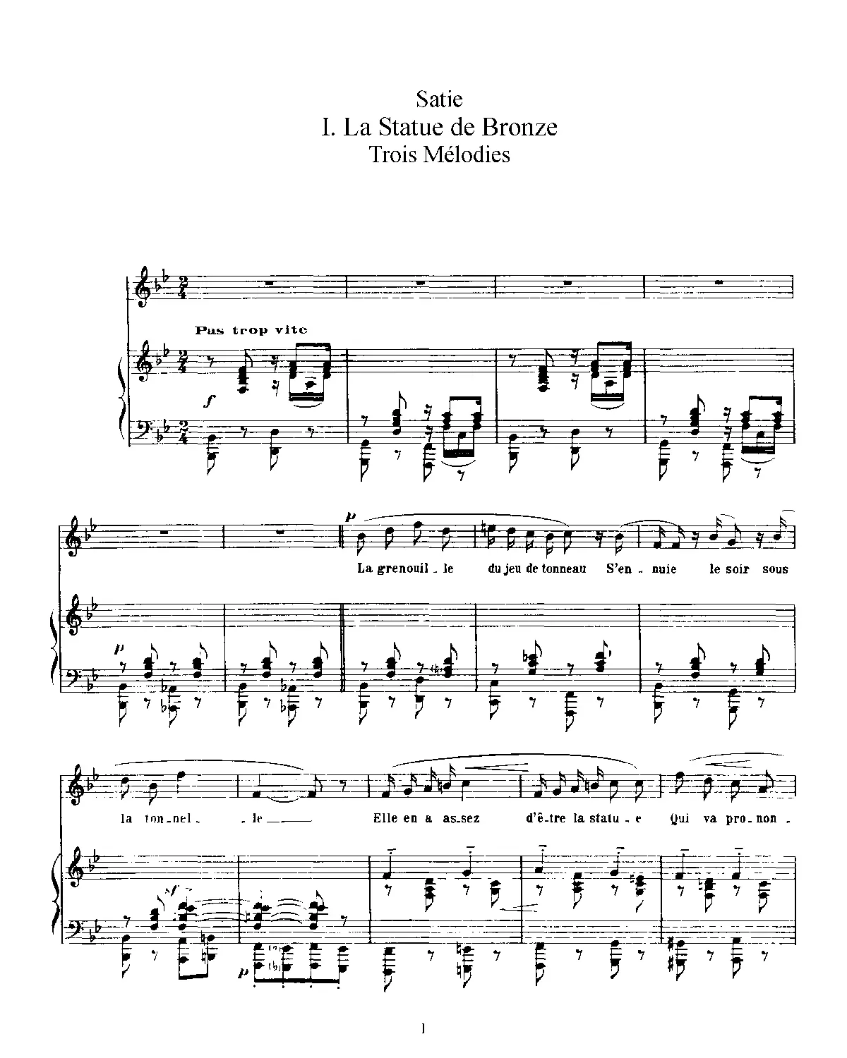 3 Mélodies - Page 1